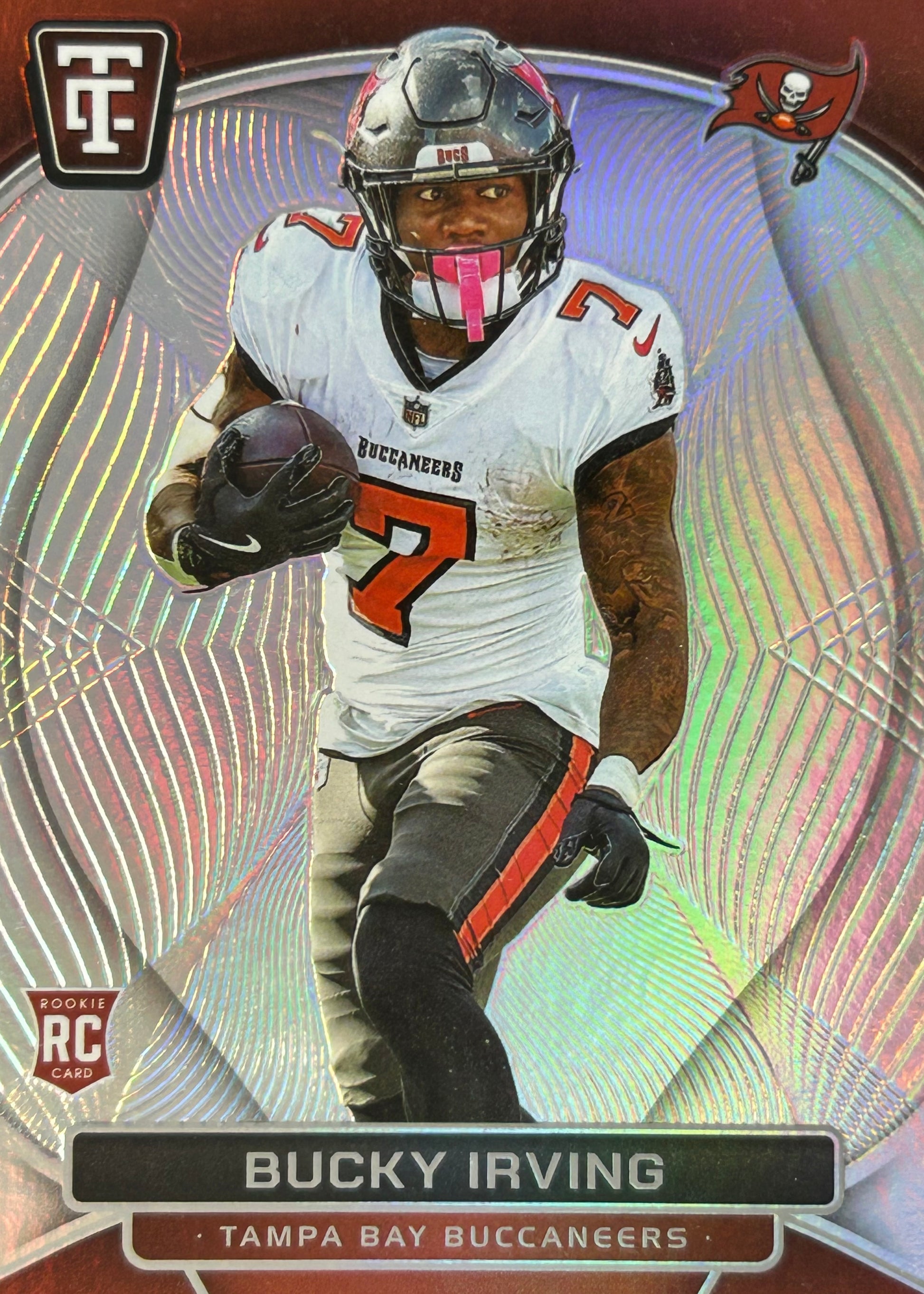Bucky Irving Totally Certified Silver Rookie Buccaneers Sports Card