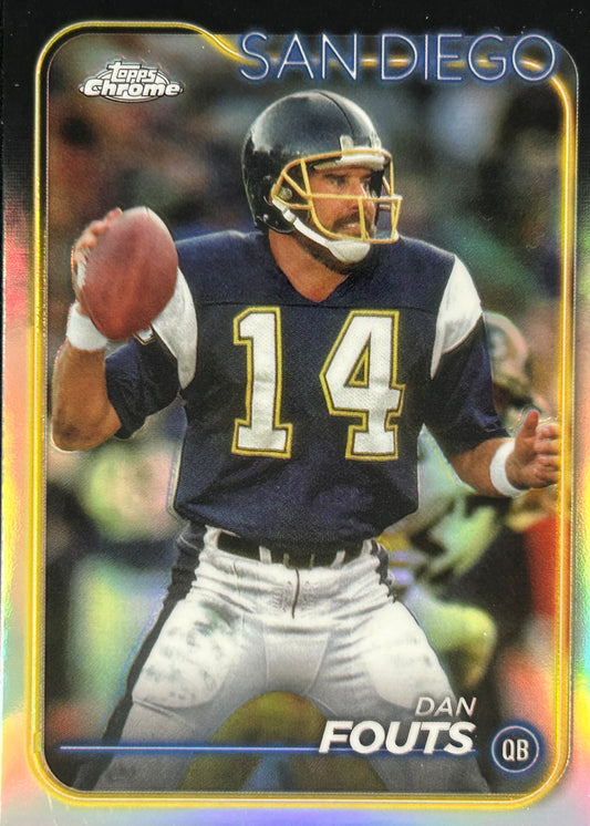 Dan Fouts Topps Chrome Refractor Chargers