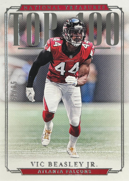 Vic Beasley Jr. National Treasures /75 Top 100 Falcons