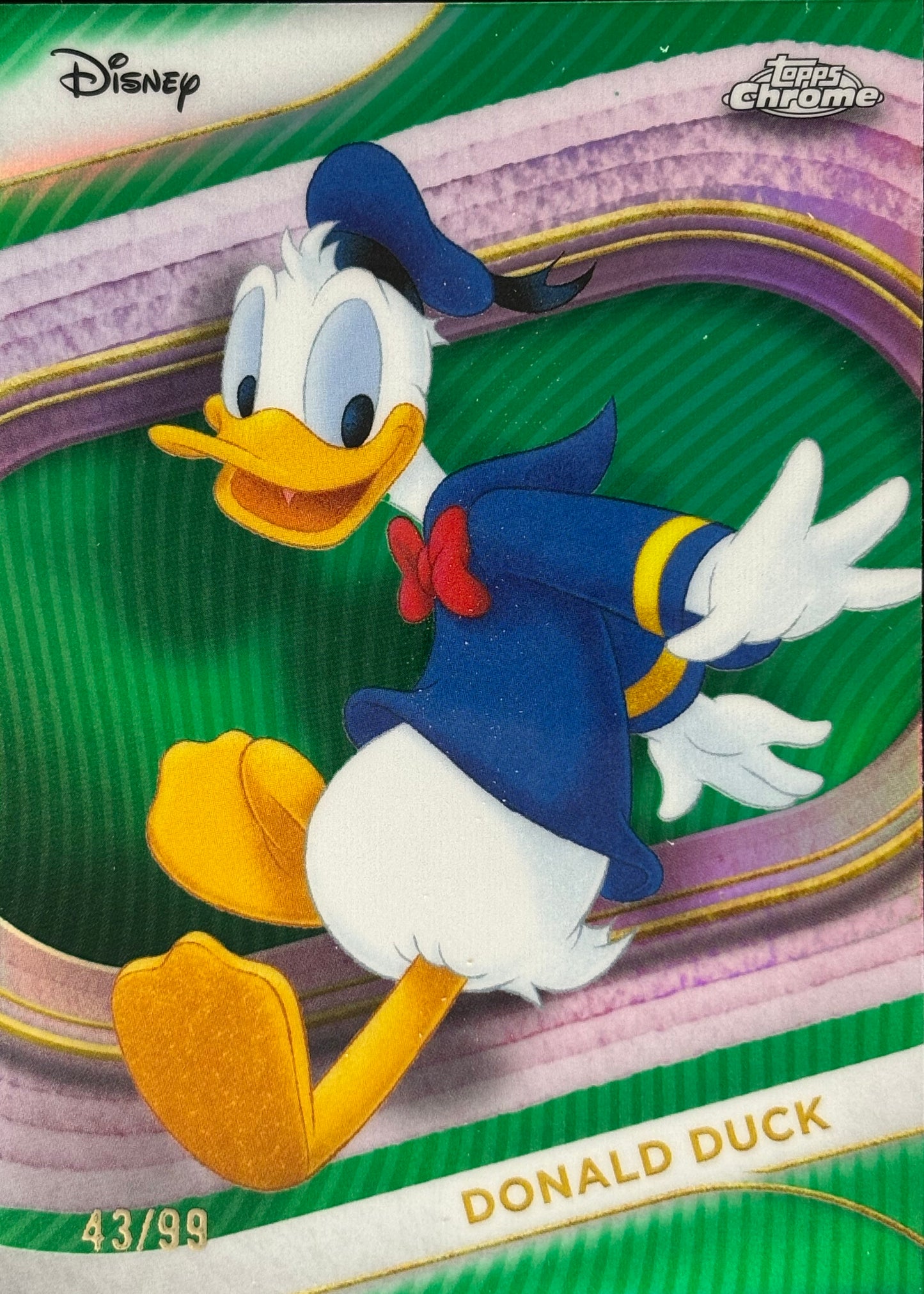 Donald Duck Green /99 Topps Chrome Disney