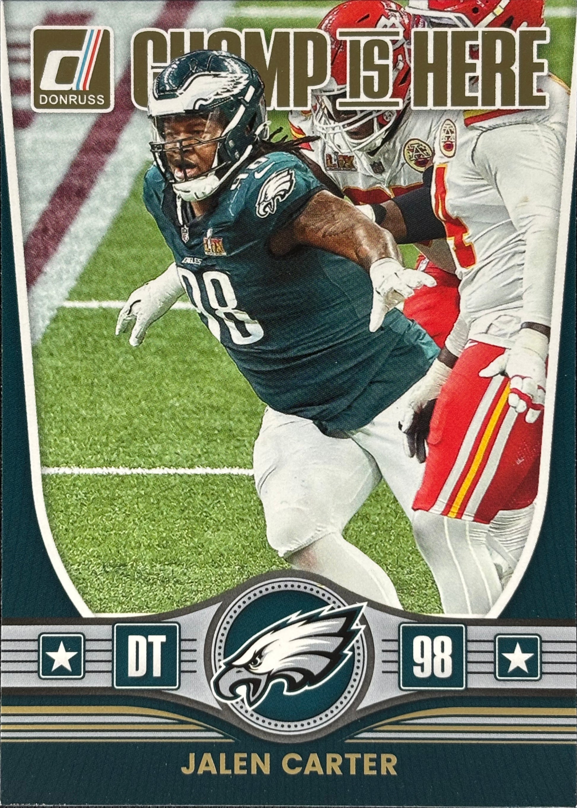 Jalen Carter Donruss Champ Is Here Eagles Sports Card