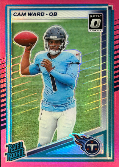 Cam Ward Optic Preview Pink Rookie Titans Sports Card