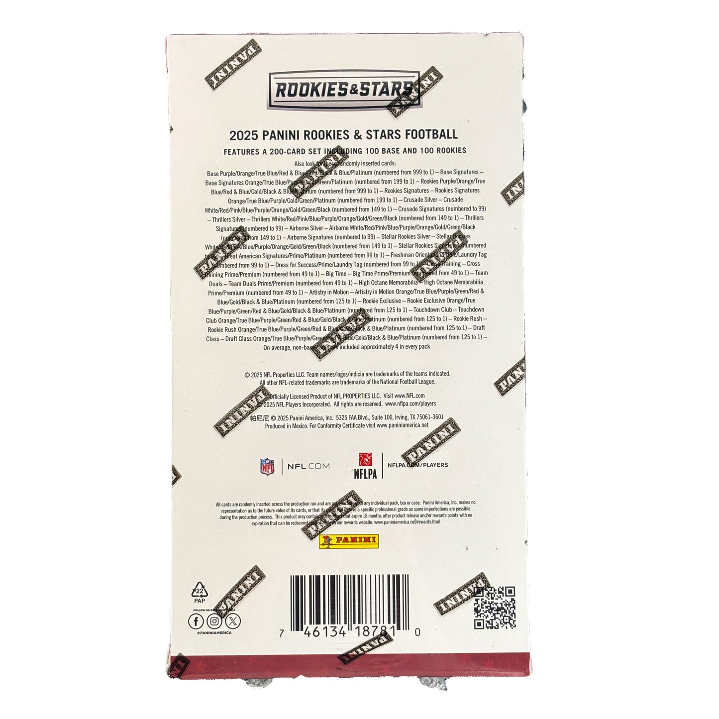 2025 Rookies & Stars Football Hobby Box NFL (2 Autos & 2 Memorabilia Sports Cards)