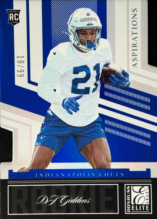 DJ Giddens Aspirations Blue /99 Rookie Colts
