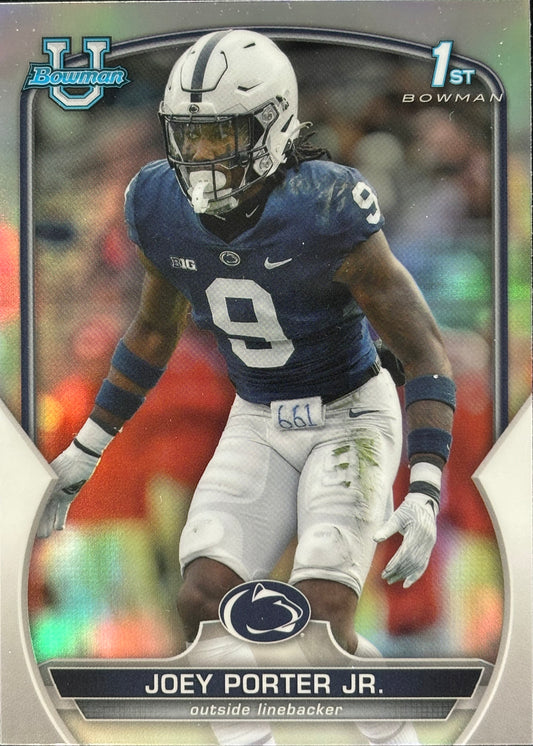 Joey Porter Jr. Bowman U Chrome Refractor Packers