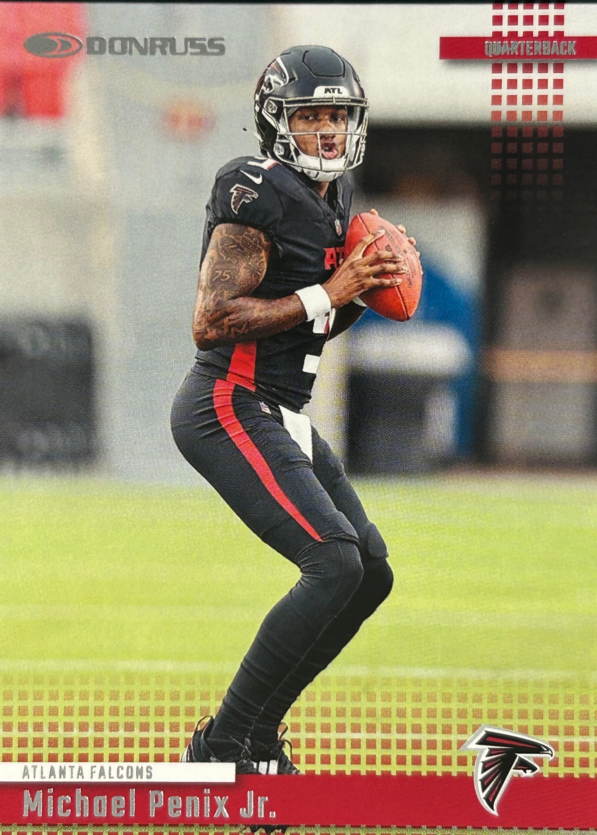 Michael Penix Jr. Donruss Insert Rookie Falcons Sports Card