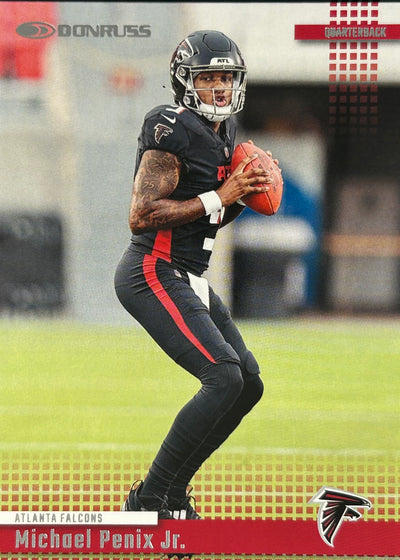 Michael Penix Jr. Donruss Insert Rookie Falcons Sports Card