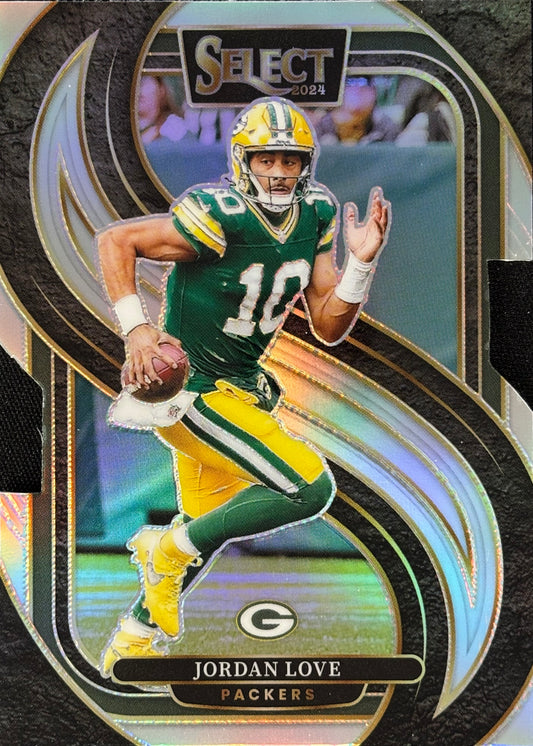 Jordan Love Select Silver Die-Cut Packers