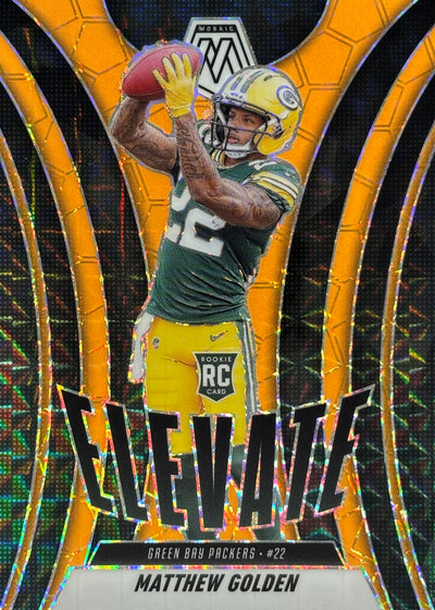 Matthew Golden Elevate Orange Fluorescent Rookie Packers