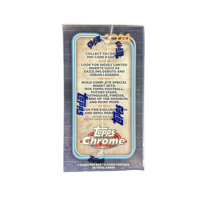 2024 Topps Chrome Football 7-Pack Blaster Box