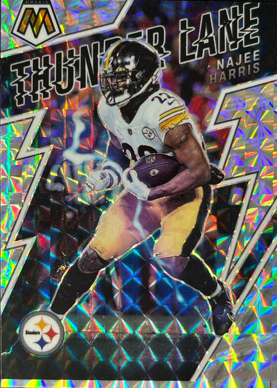 Najee Harris Thunder Lanes Prizm Chargers Steelers