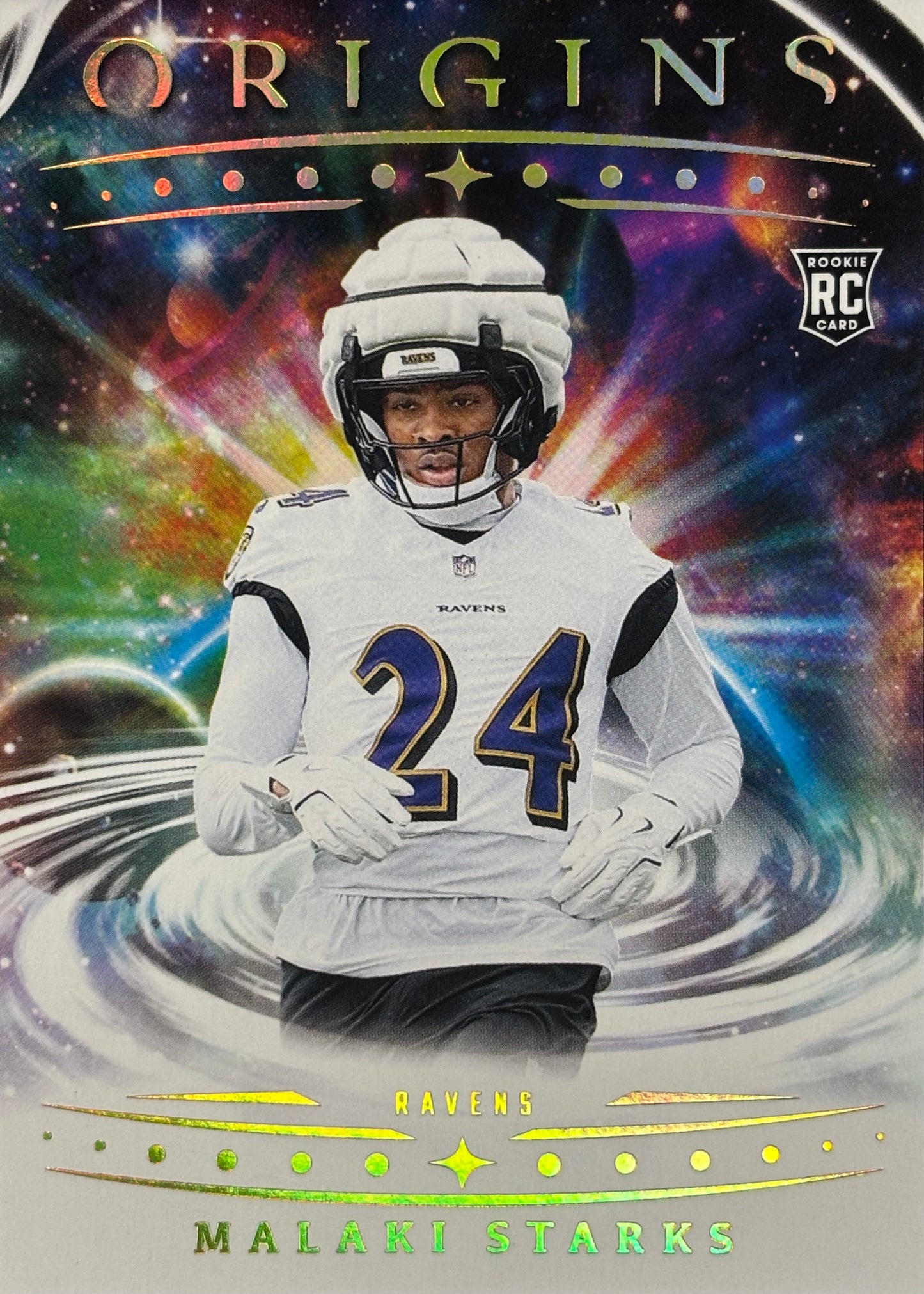 Malaki Starks Origins Rookie Ravens Sports Card