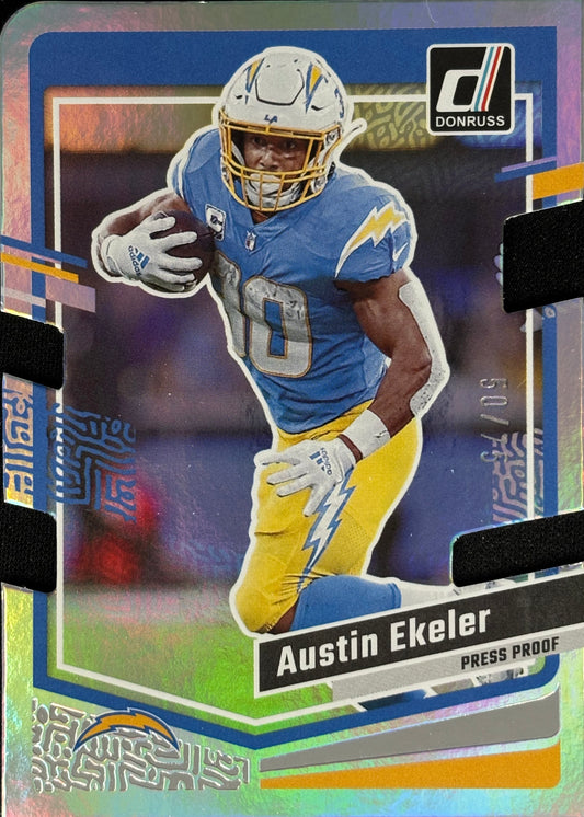 Austin Ekeler Donruss Die-Cut /75 Chargers
