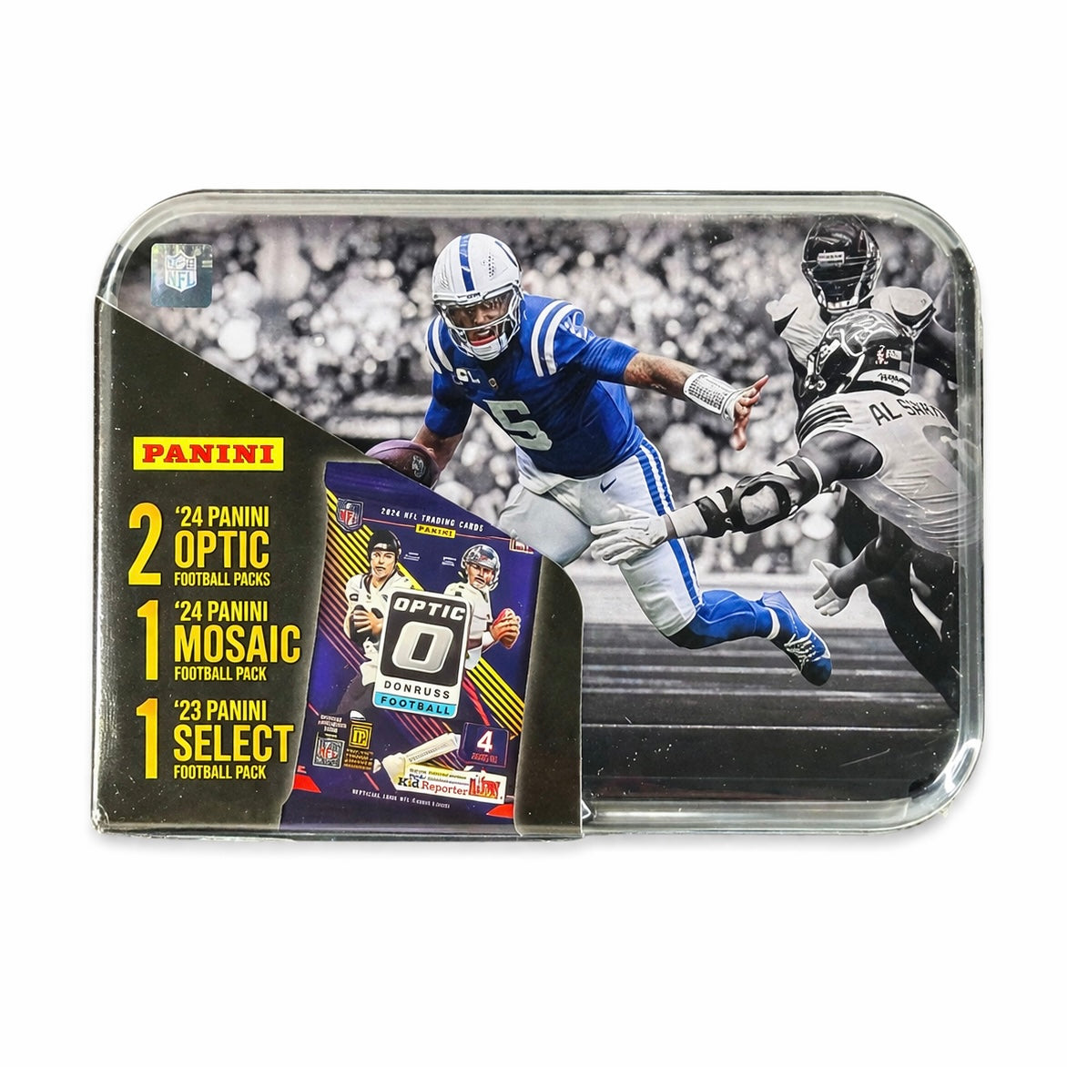 2023-24 Panini NFL Collector Tin Optic, Mosaic, Select SEALED