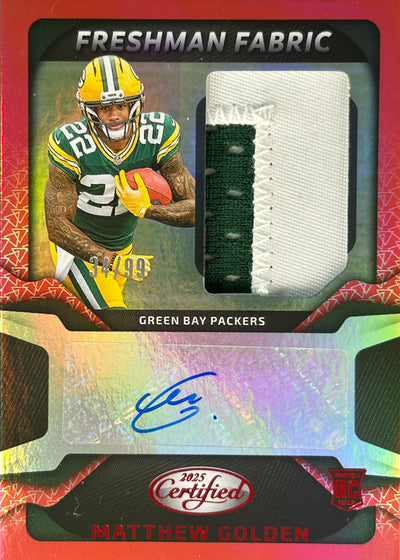 Matthew Golden Certified RPA /99 Rookie Packers