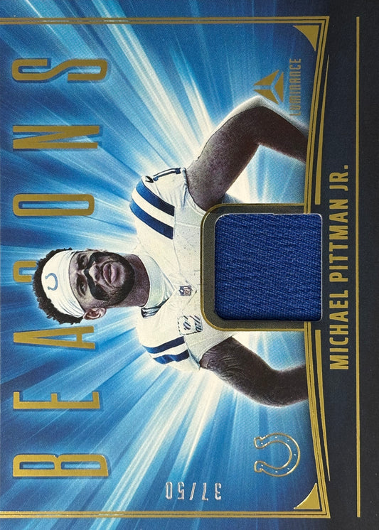 Michael Pittman Jr. Luminance Beacons /50 Patch Colts