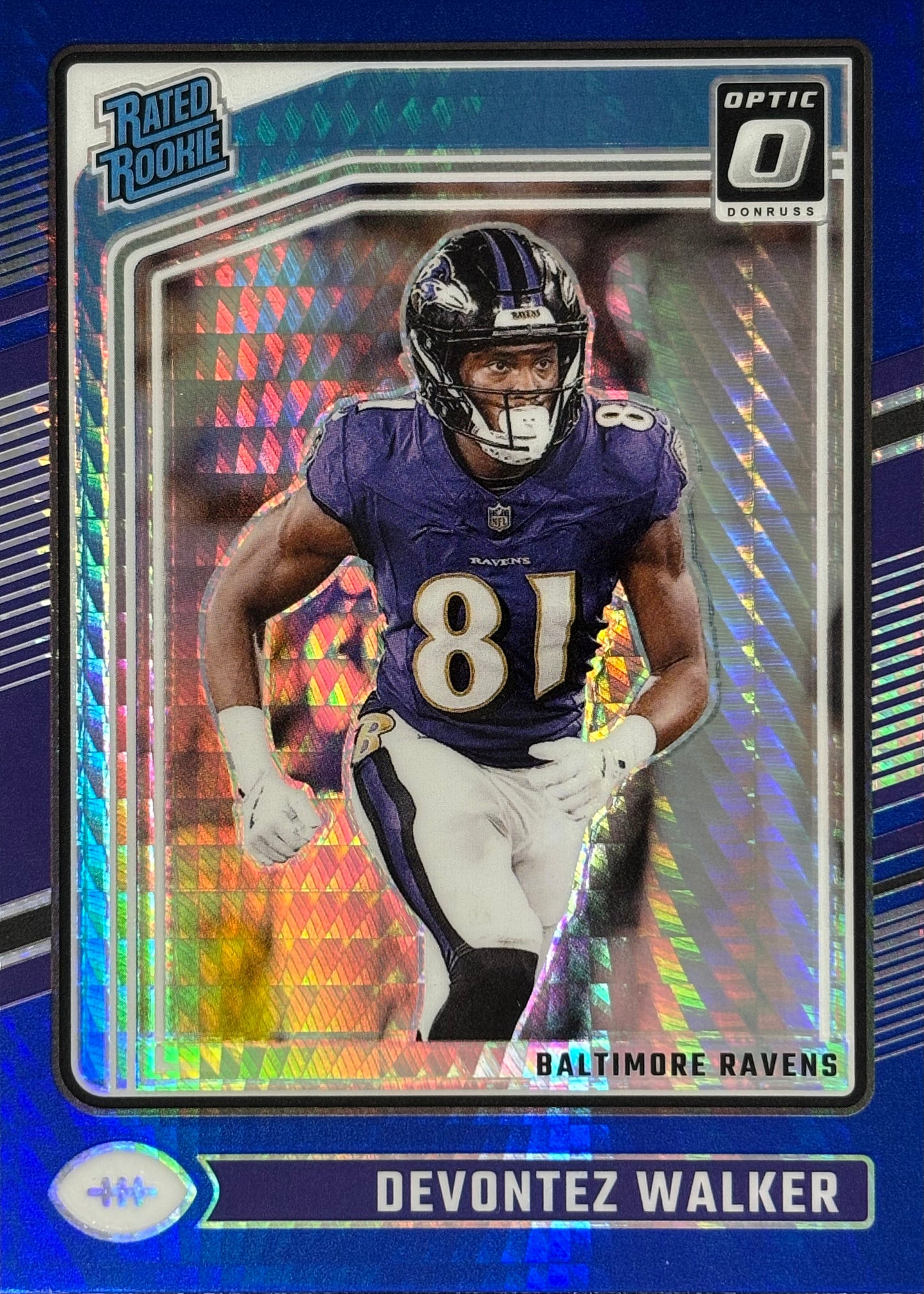 Devontez Walker Optic Blue Hyper Rookie Ravens