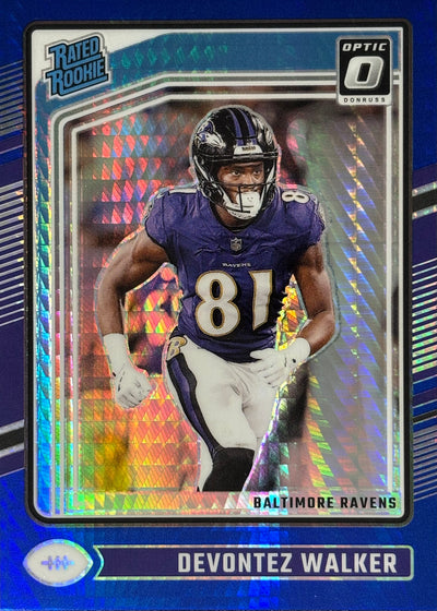 Devontez Walker Optic Blue Hyper Rookie Ravens