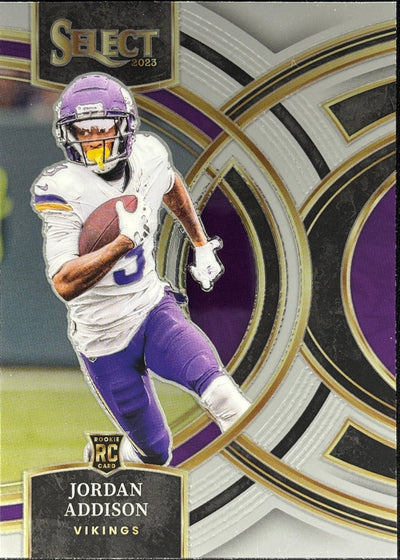 Jordan Addison Select Rookie Premier Vikings Sports Card