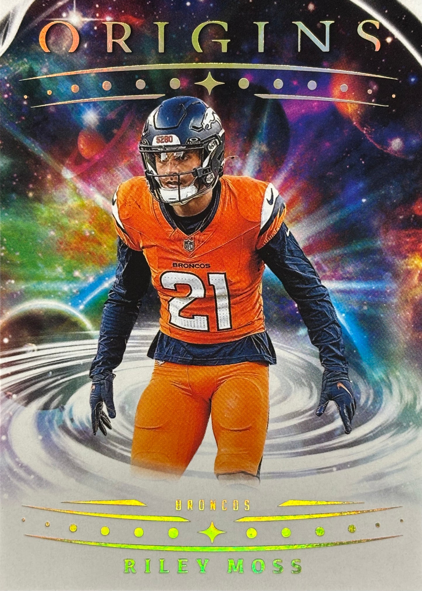 Riley Moss Origins Broncos Sports Card