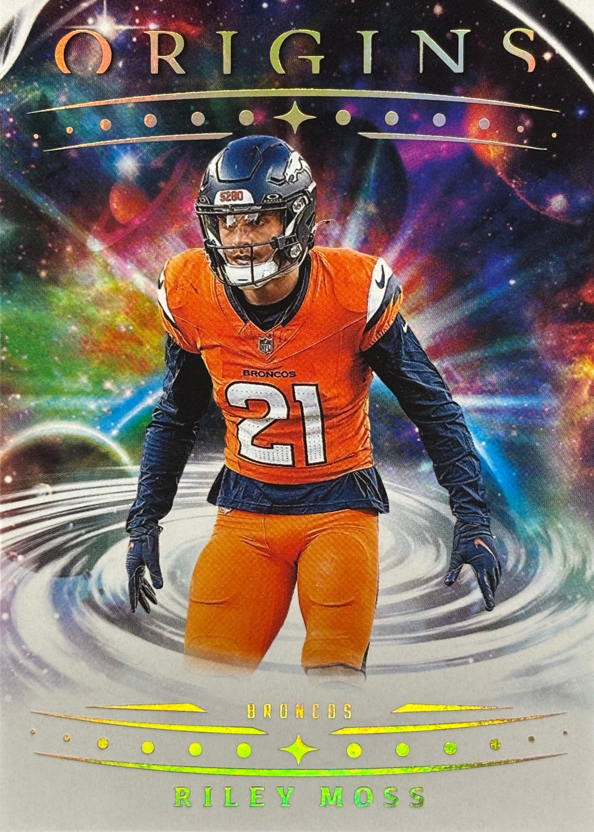 Riley Moss Origins Broncos Sports Card