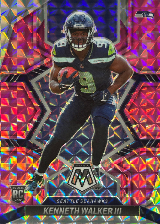 Kenneth Walker Mosaic Pink Camo Rookie Seahawks