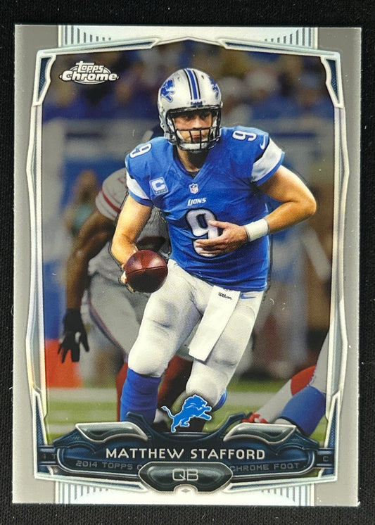 Matthew Stafford Topps Chrome Mini Lions