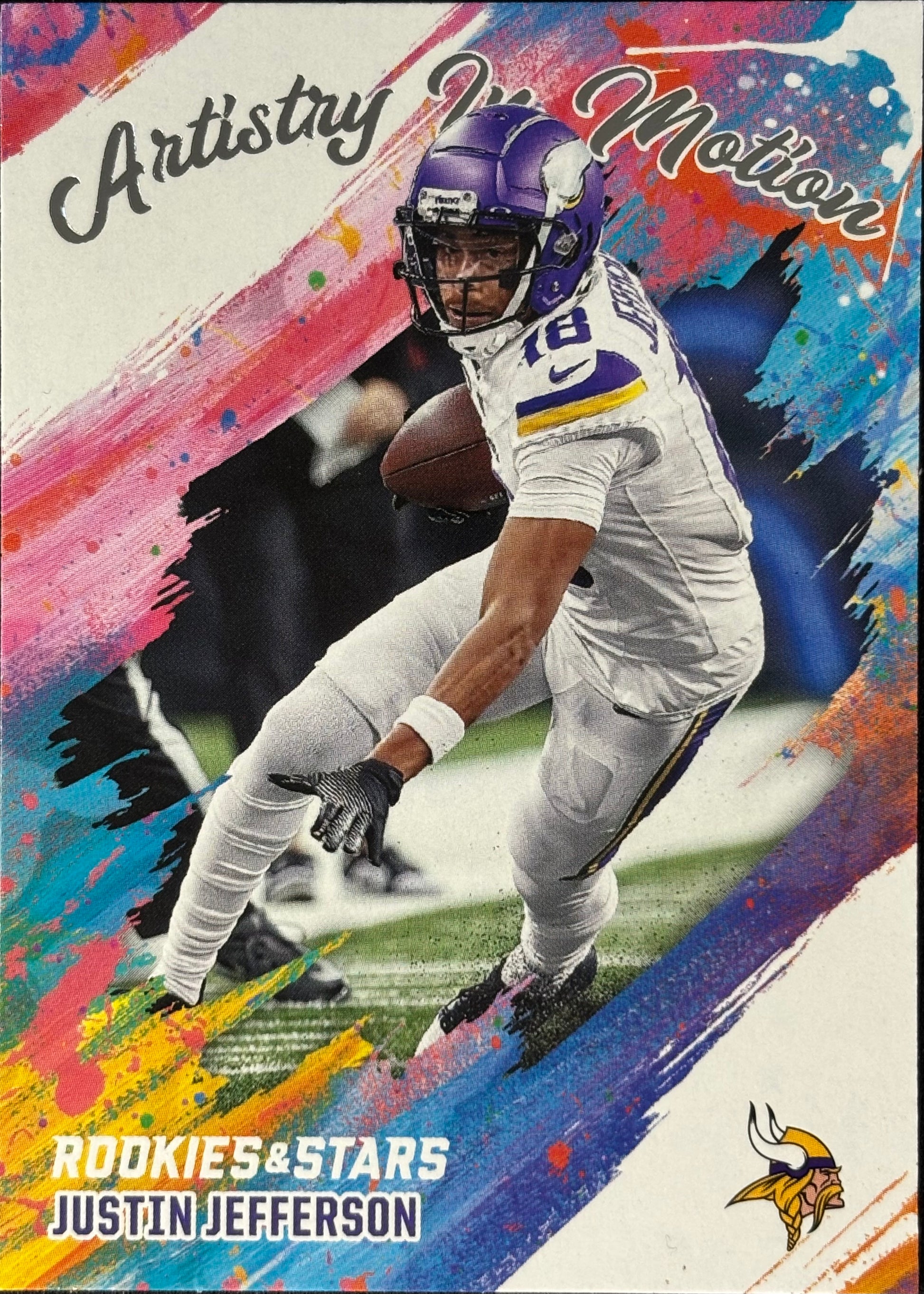 Justin Jefferson Artistry in Motion Vikings Sports Card