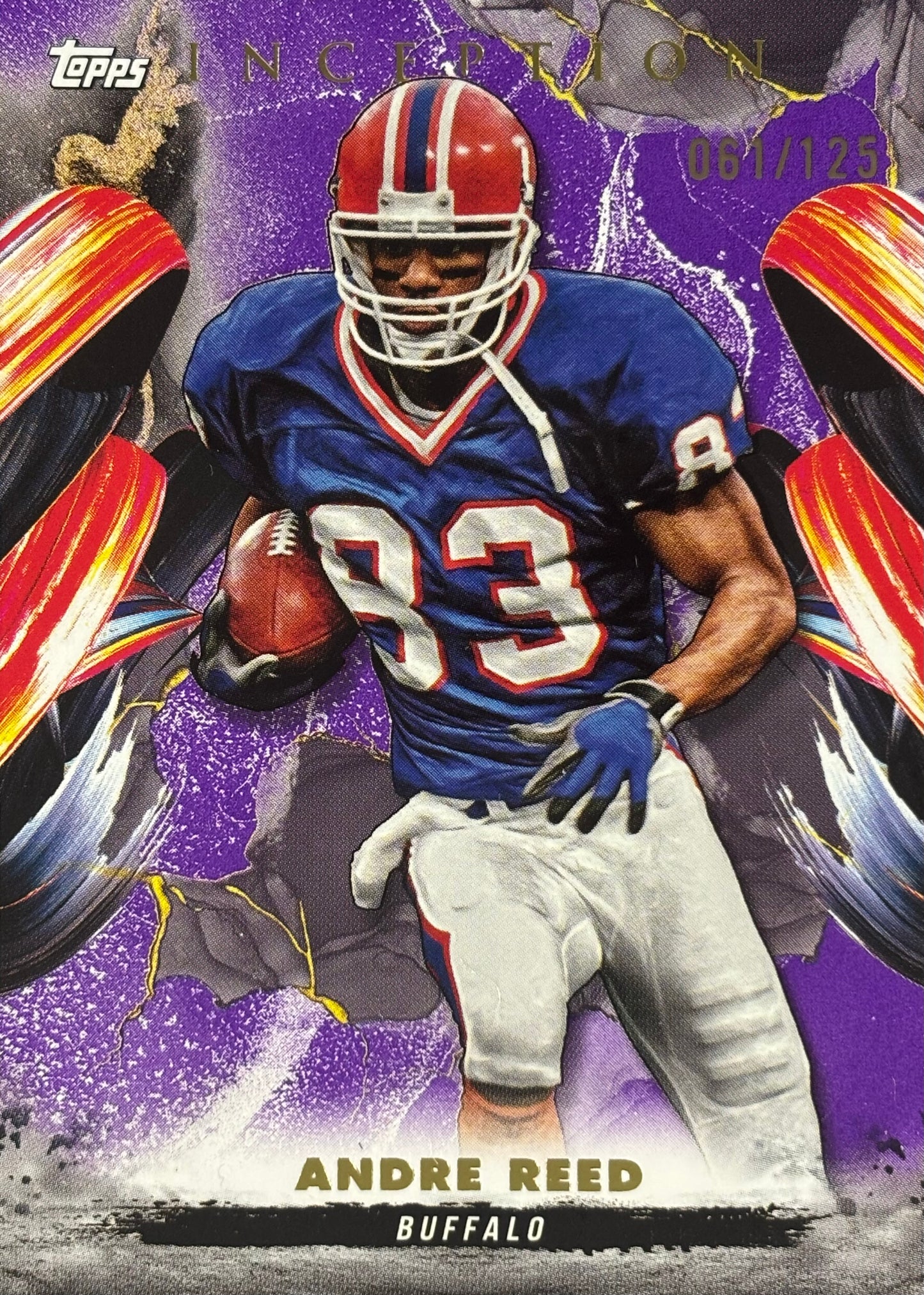 Andre Reed Inception Purple /125 Bills