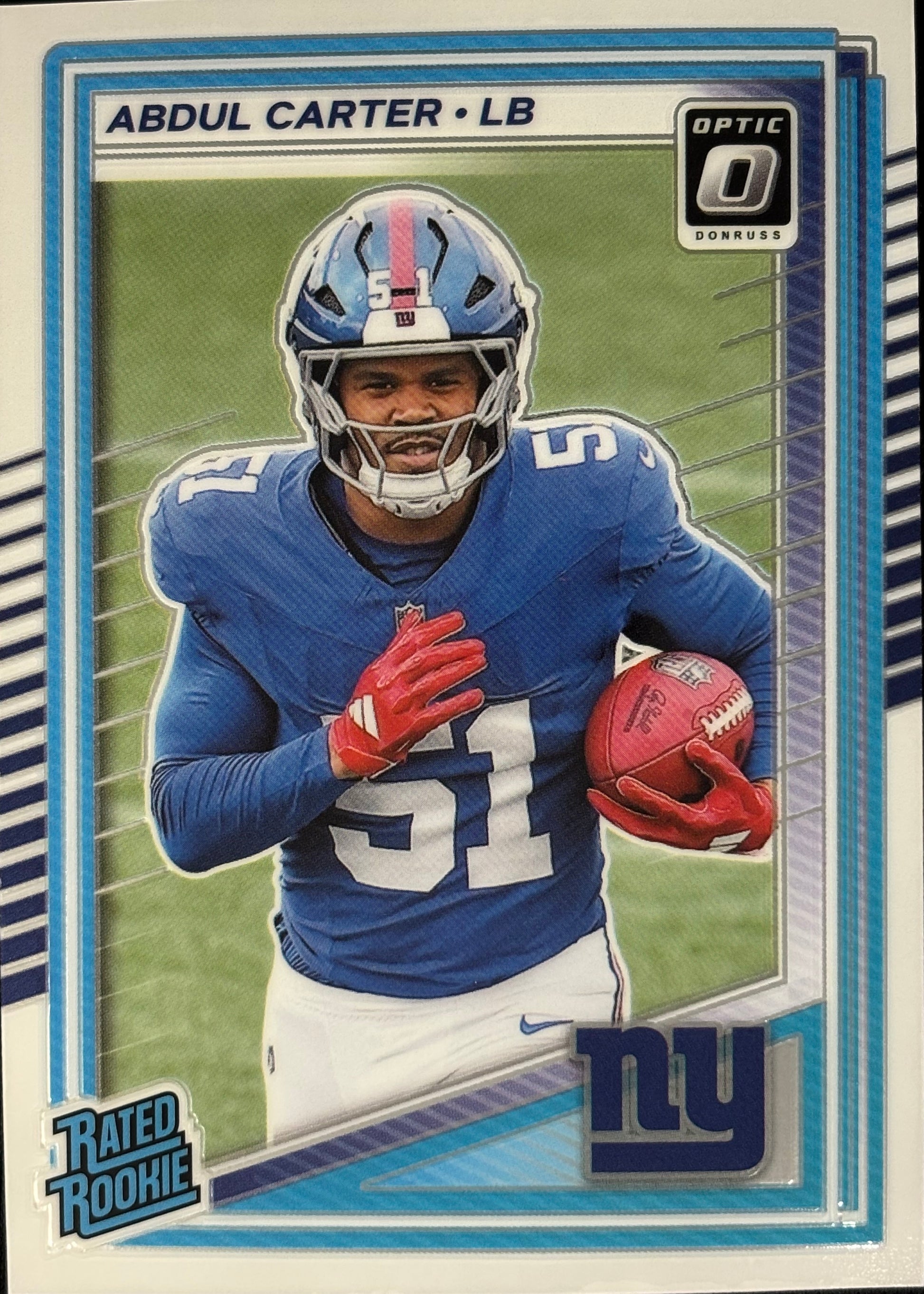 Abdul Carter Optic Rated Rookie Giants Sports Card
