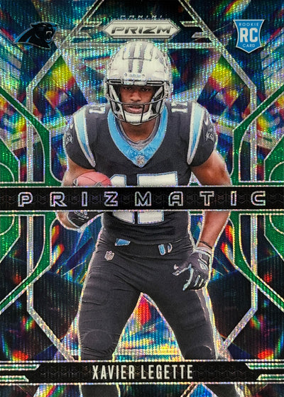 Xavier Legette Prizmatic Green Wave Rookie Panthers Sports Card