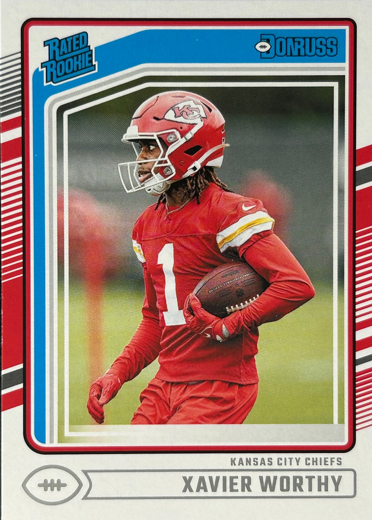 Xavier Worthy Donruss Rated Rookie Chiefs