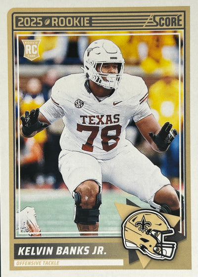 Kelvin Banks Jr. Score Rookie Saints Sports Card