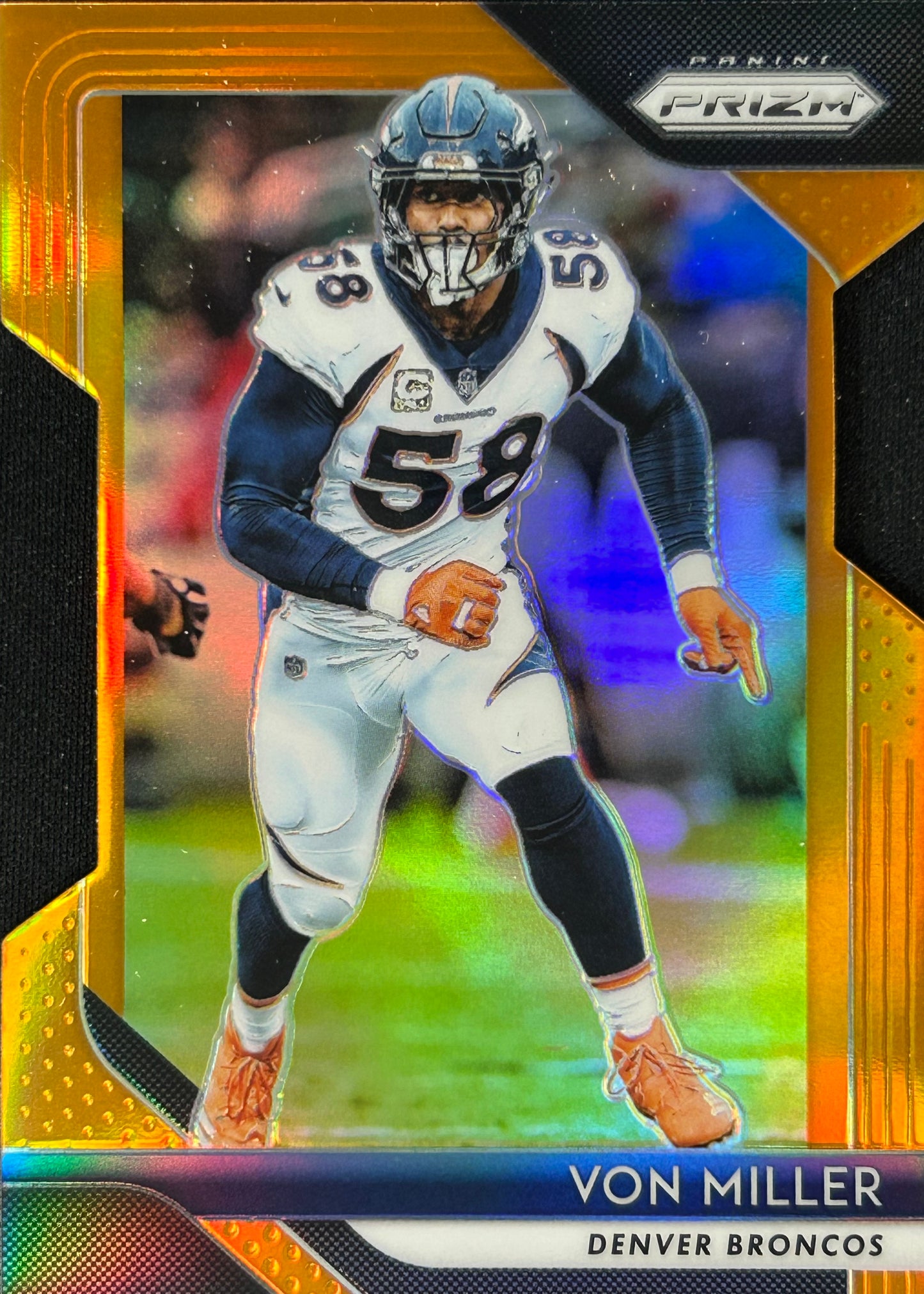 Von Miller Prizm Orange Die-Cut /249 Broncos