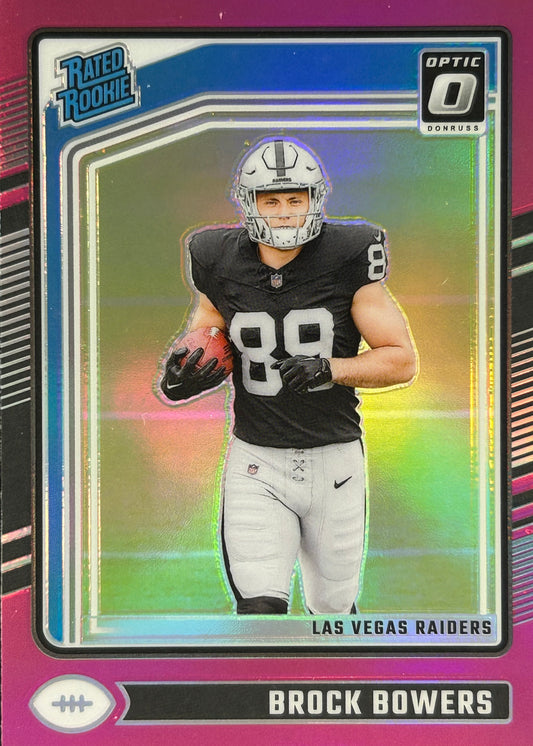 Brock Bowers Optic Pink Rookie