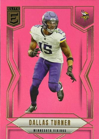 Dallas Turner Elite Pink Vikings