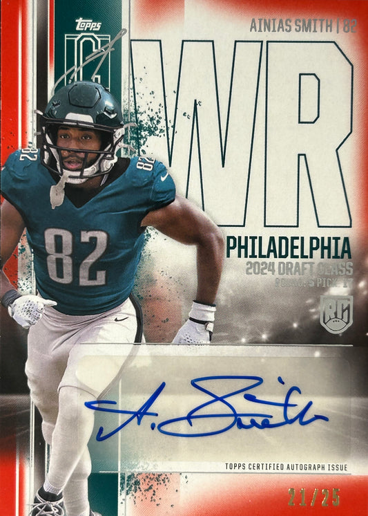 Ainias Smith Signature Class Orange Auto /25