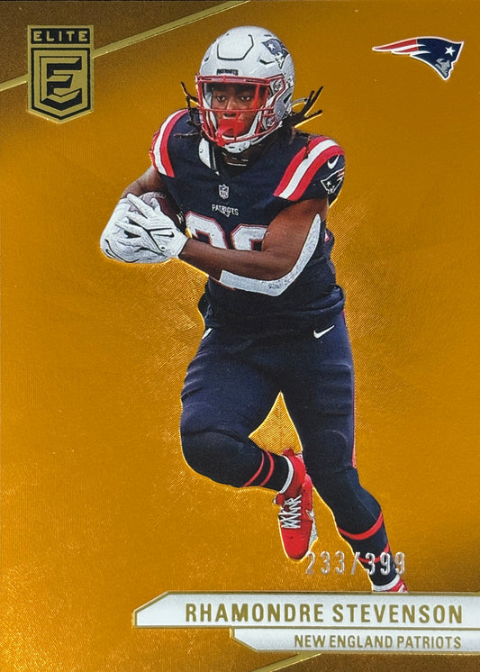 Rhamondre Stevenson Elite Orange /399 Patriots
