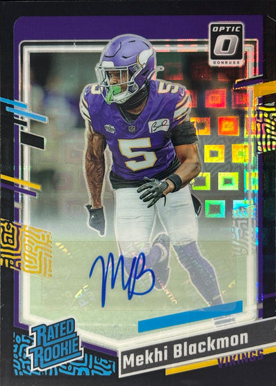 Mekhi Blackmon Optic Black Pandora Auto /25 Rookie Vikings