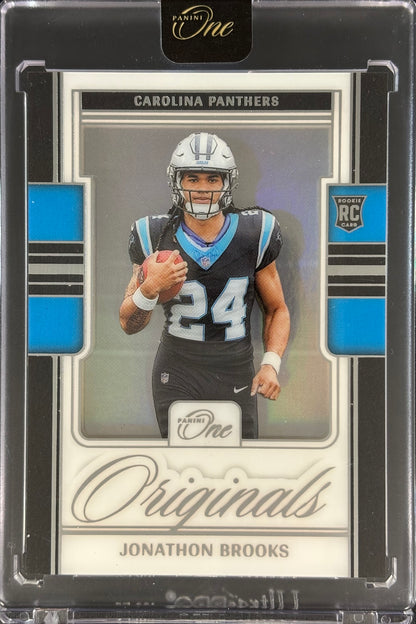 Jonathan Brooks Panini One Originals Rookie Panthers