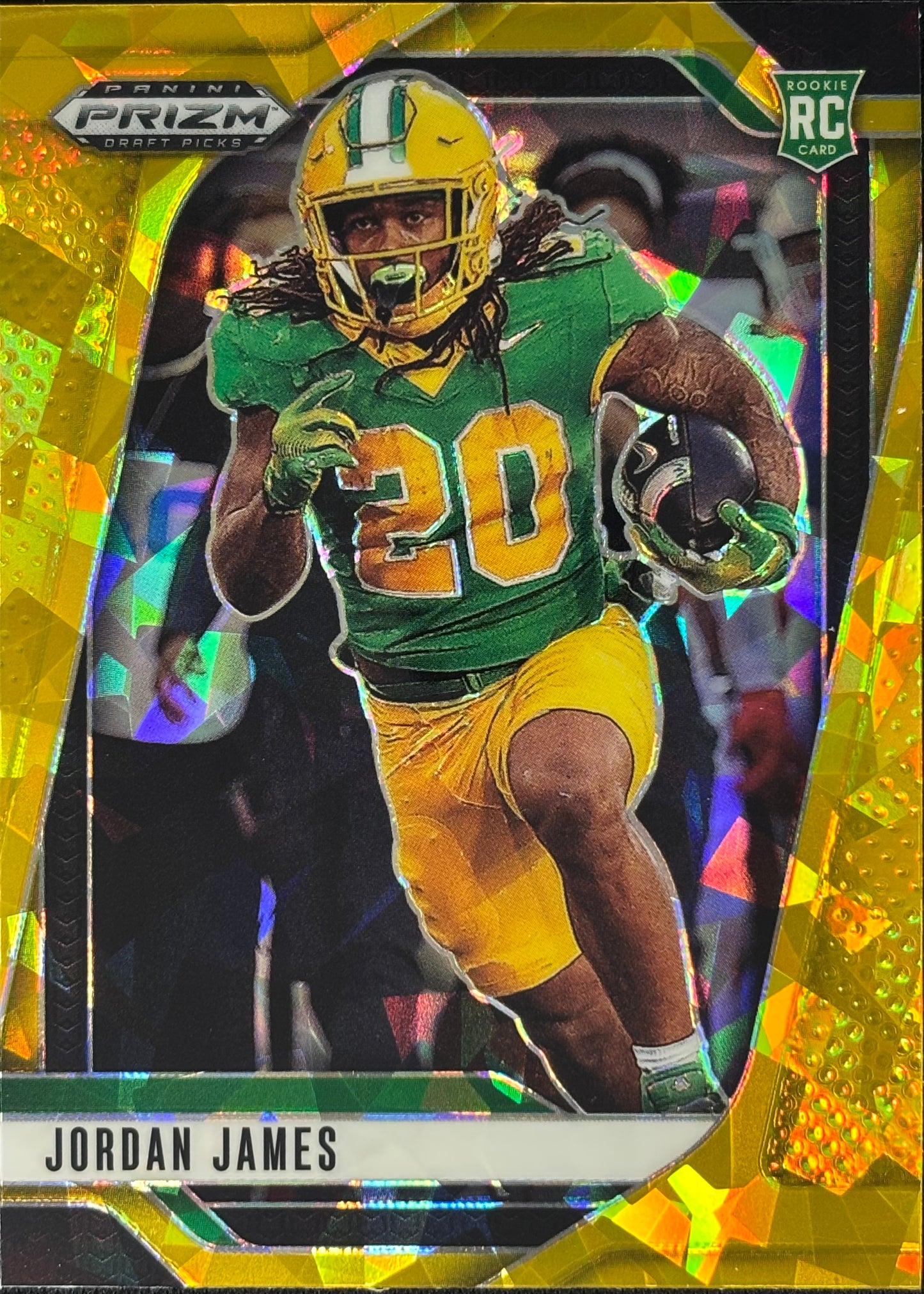 Jordan James Prizm Draft Gold Ice Rookie 49ers