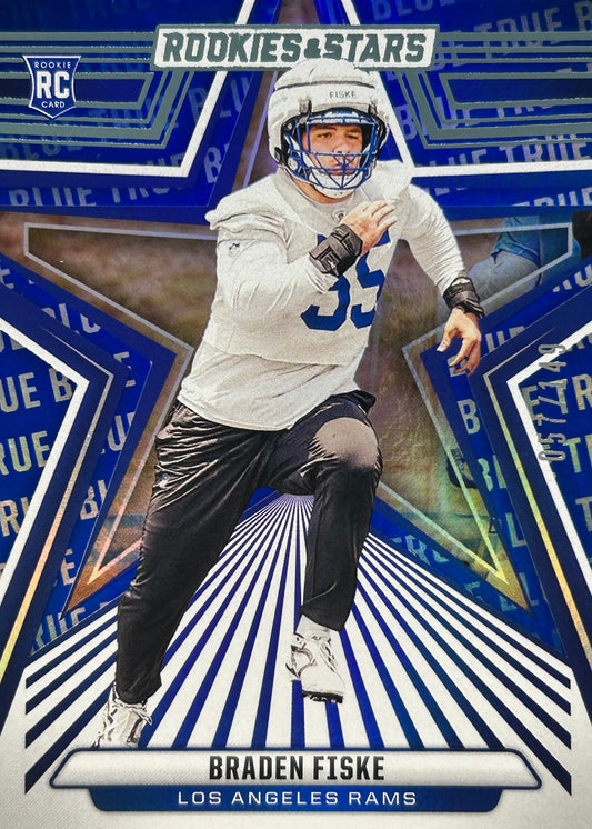 Braden Fiske R&S True Blue /149 Rookie Rams