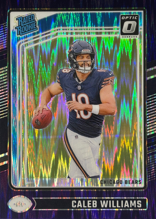 Caleb Williams Optic Purple Shock Rookie Bears