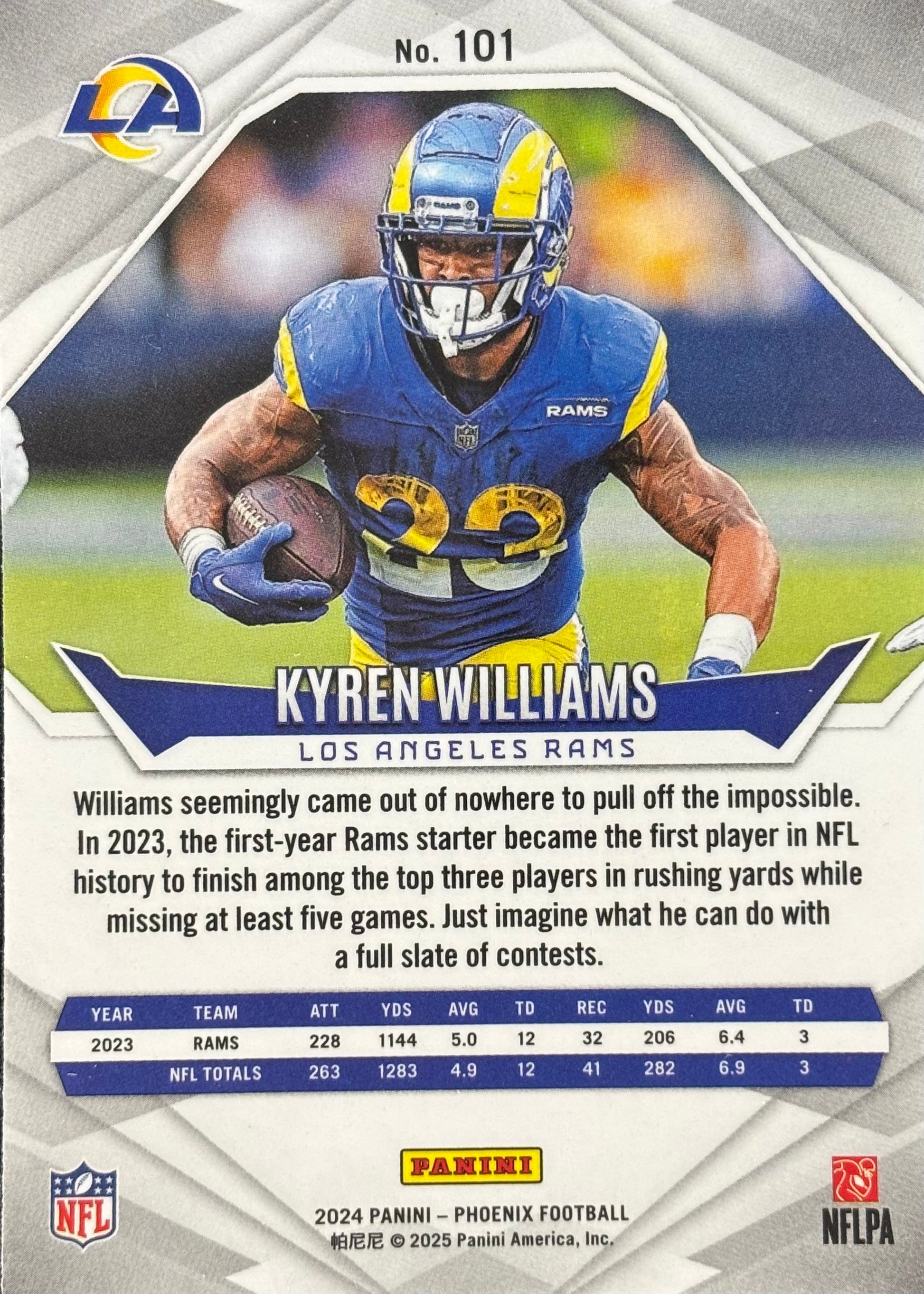 Kyren Williams 2024 Phoenix International Rams