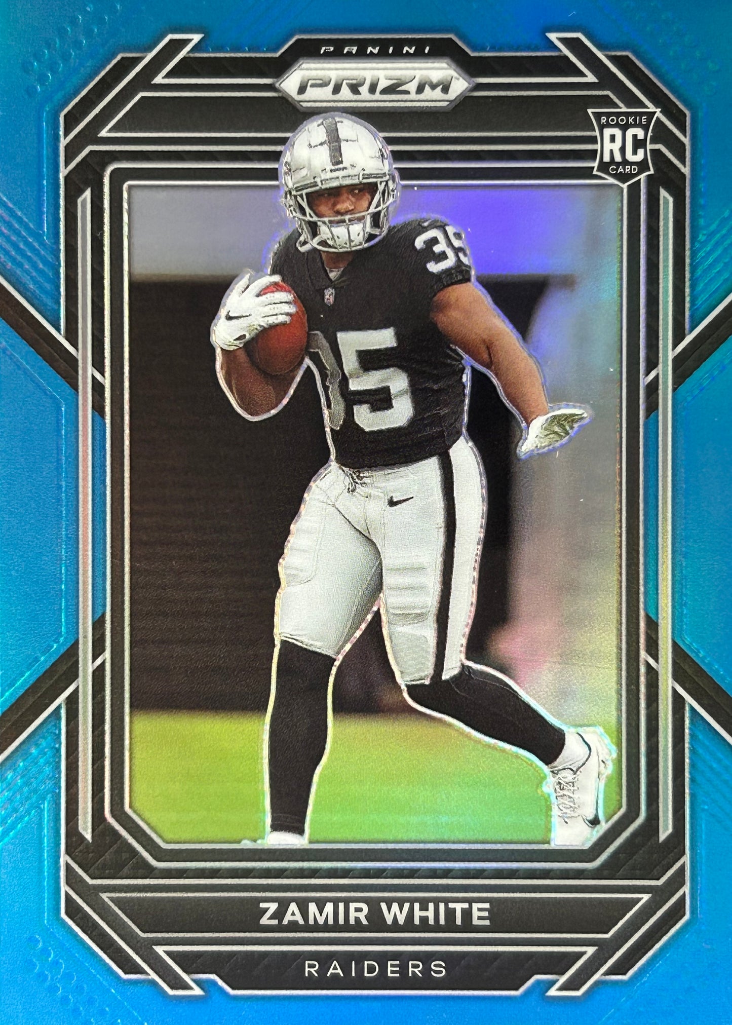 Zamir White Prizm Light Blue Rookie Raiders