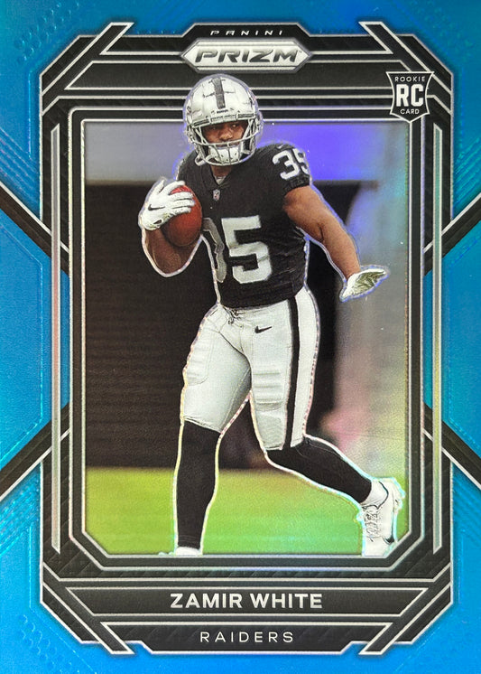 Zamir White Prizm Light Blue Rookie Raiders