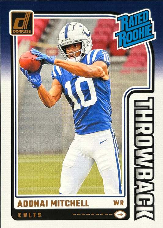 Adonai Mitchell Throwback Rookie