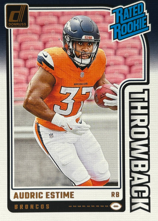 Audric Estime Throwback Rookie Broncos