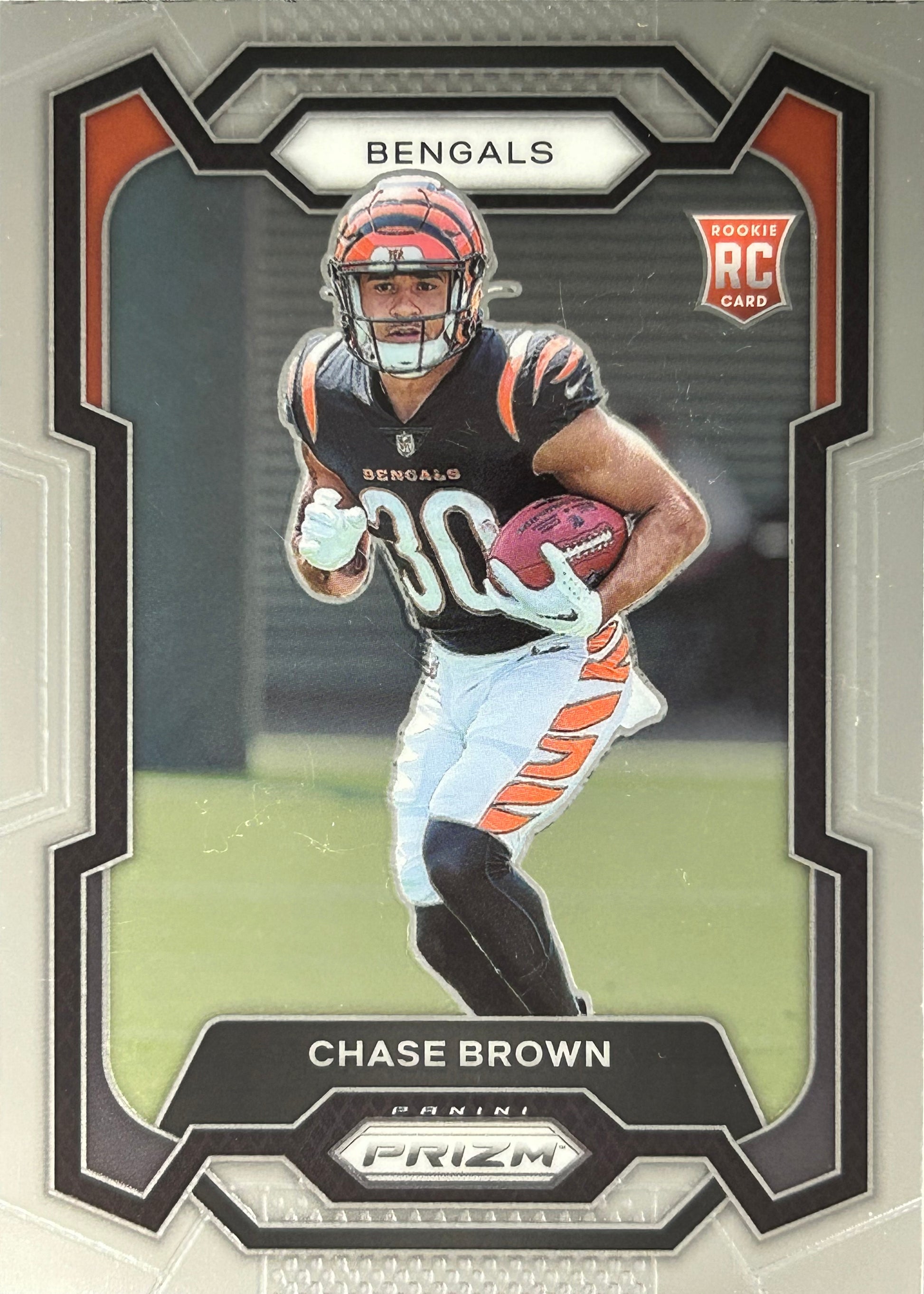 Chase Brown Prizm Rookie Bengals Sports Card