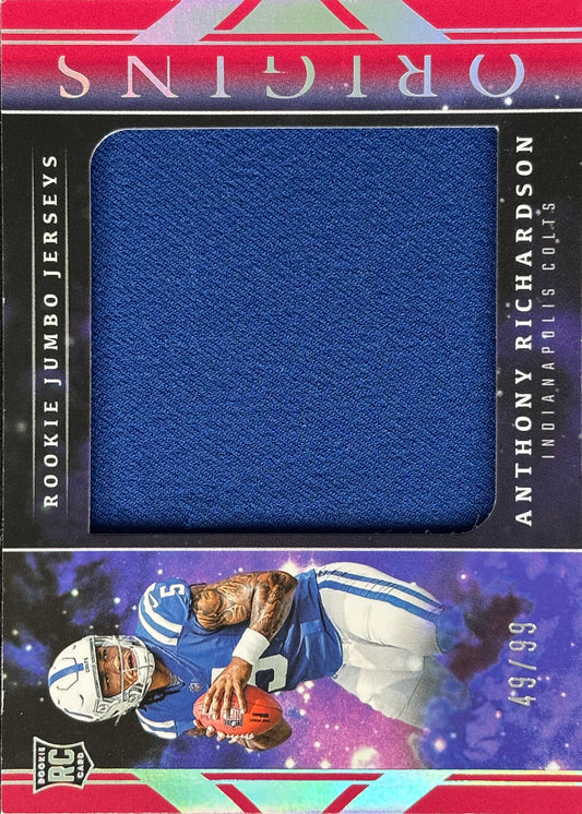 Anthony Richardson Origins Red Patch /99 Rookie Colts